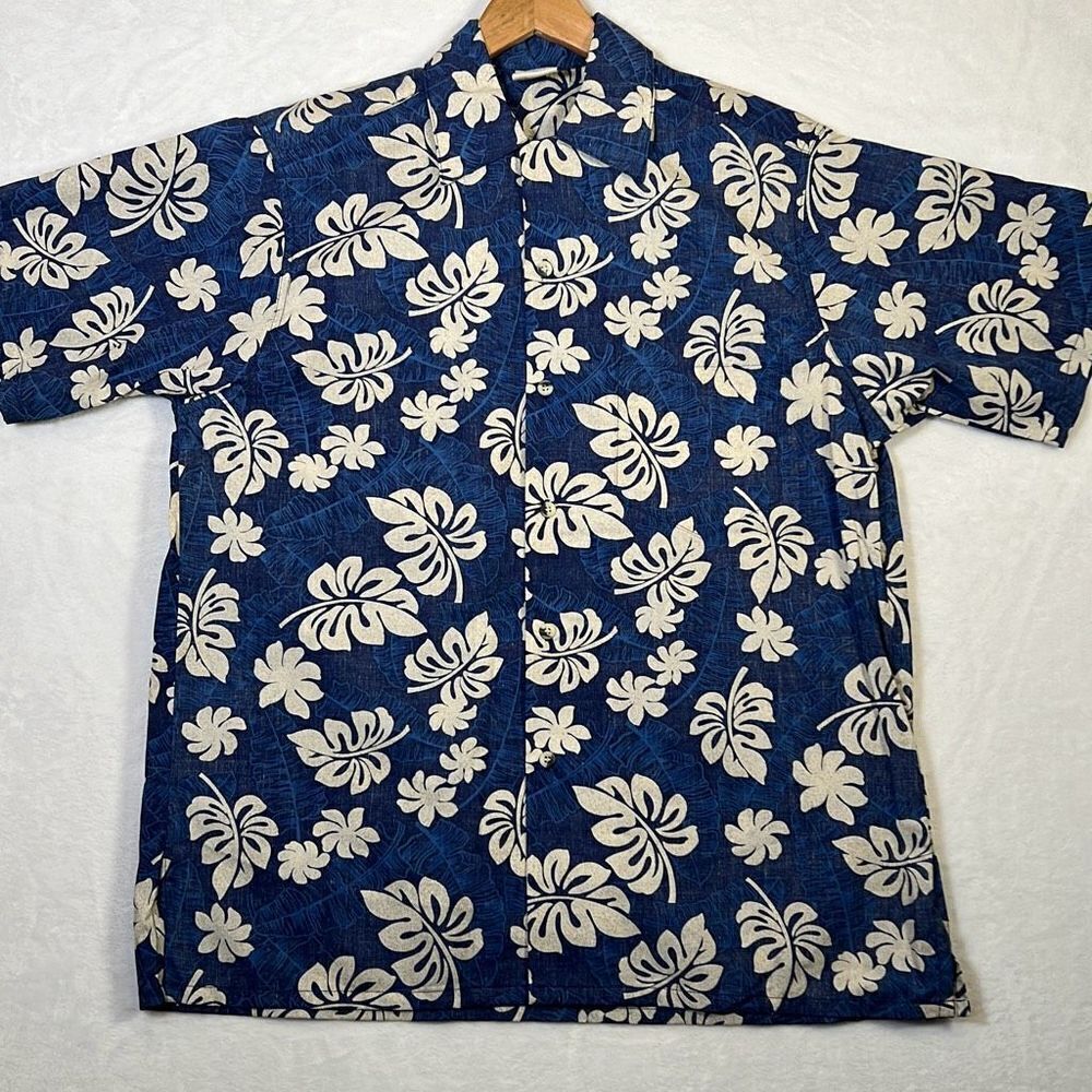 Vintage Hawaiian Go Barefoot short sleeve Button up Shirt USA Made - Mens Medium